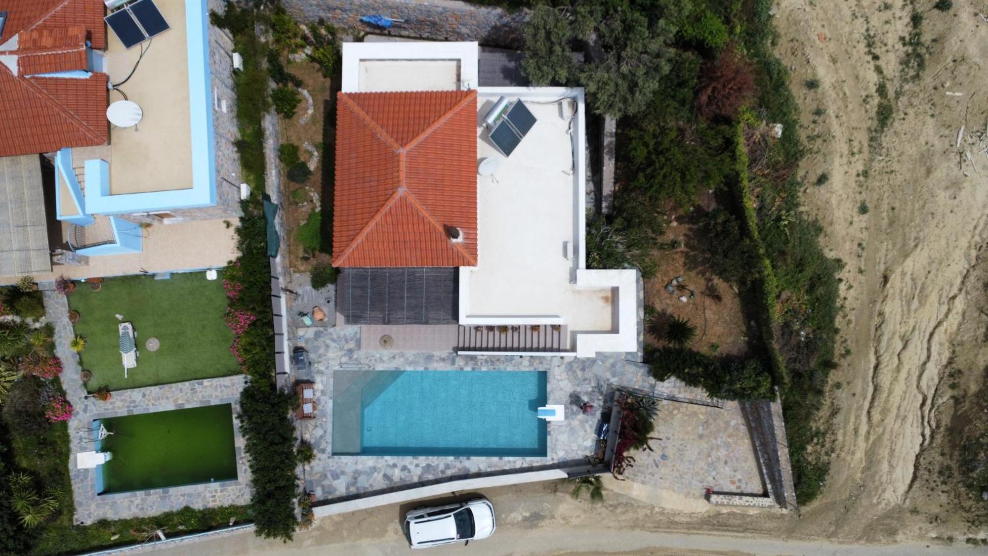 Villa Mavri Ruhige Private Pool Villa, Meerblick Агия-Параскеви Номер фото